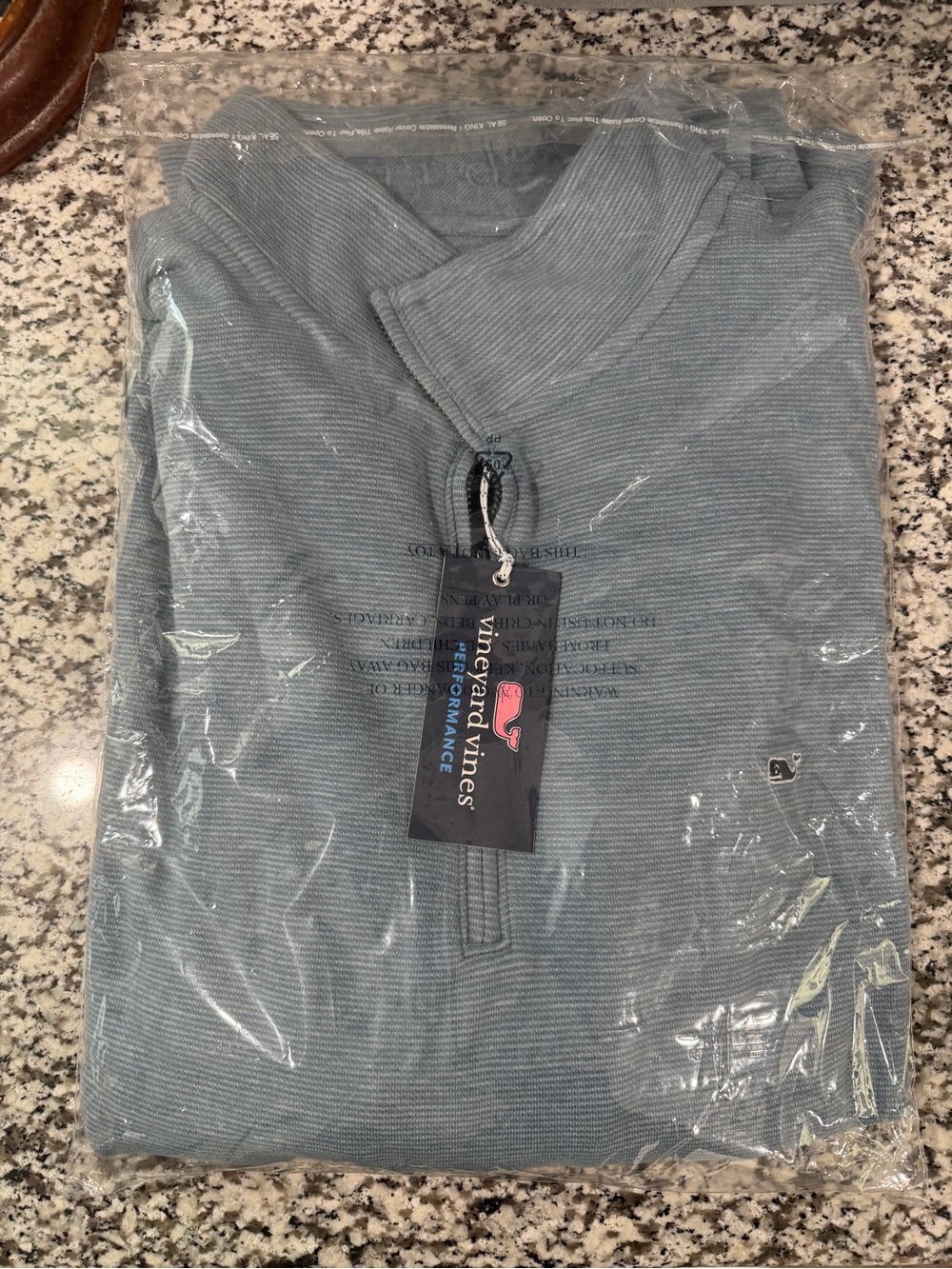 Vineyard Vines Saltwater Quarter-Zip - Blue Mirage / XXL